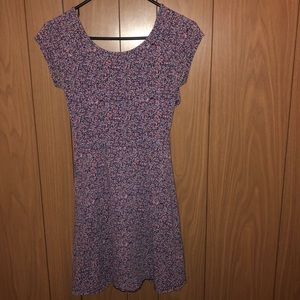 Purple floral dress